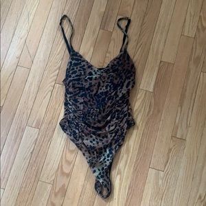 Urban Outfitters leopard print bodysuit